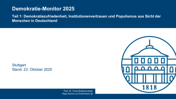 Demokratie-Monitoring 2025 Demokratie-Monitoring 2025
